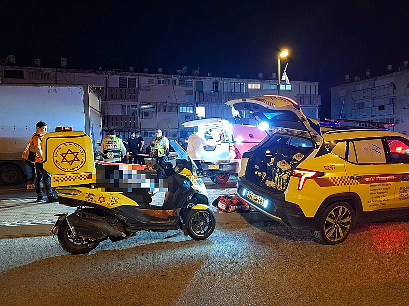 זירת תאונת הפגע וברח בקריית אתא