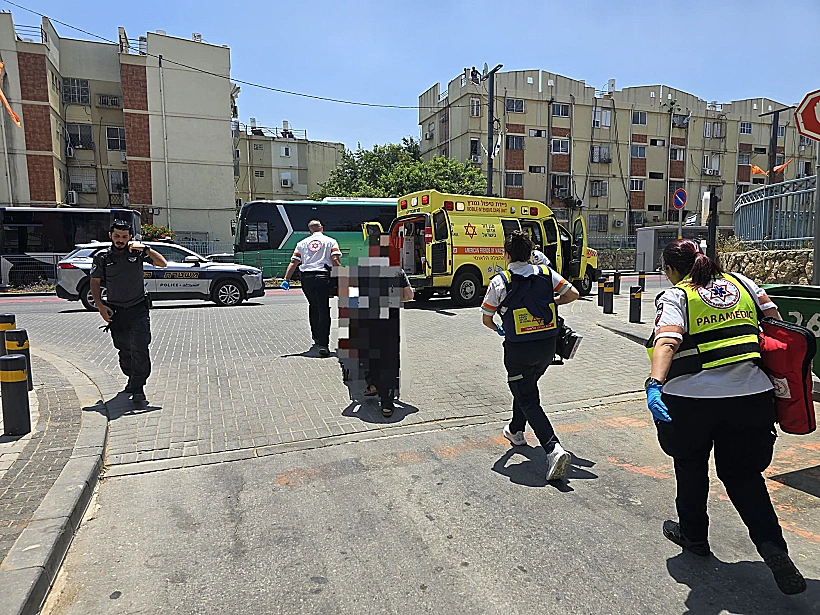 אמבולנס בלוד וניידת משטרה בלוד