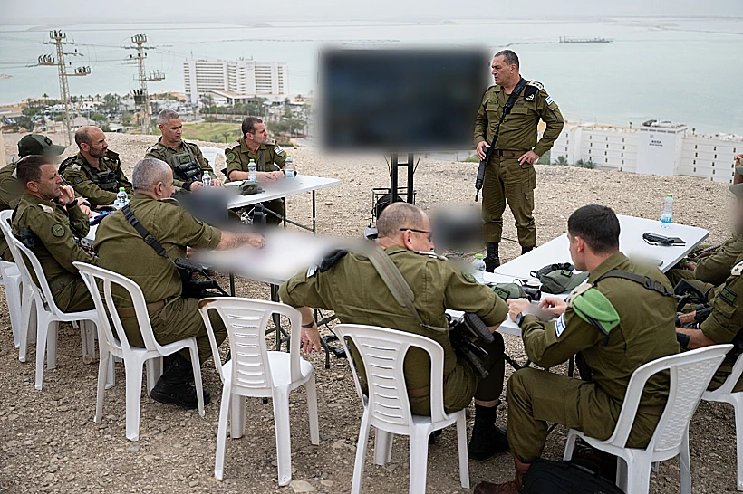 הרמטכ"ל אייל זמיר בתרגיל פתע בגבול ירדן