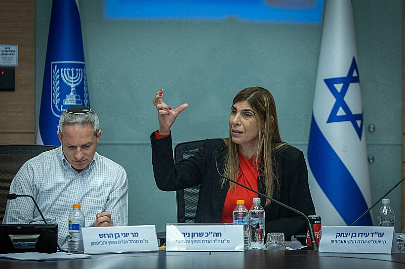 ח"כ שרון ניר בדיון בוועדת החוץ והביטחון
