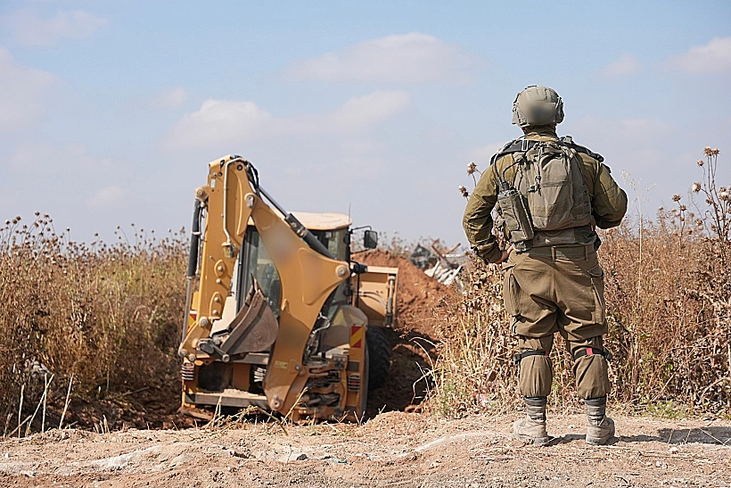 כוחות צה"ל בבית חאנון שבצפון רצועת עזה