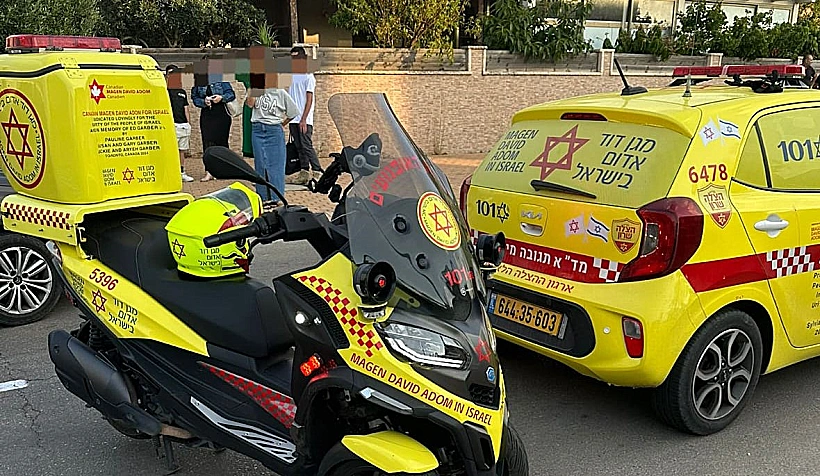 זירת התאונה באור עקיבא