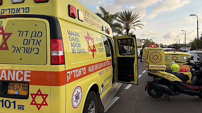 זירת התאונה באור עקיבא