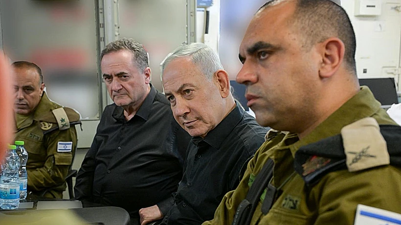רה"מ נתניהו ושר הביטחון כ"ץ בגבול הצפון