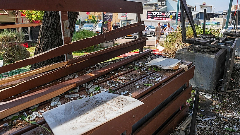 זירת הפגיעה הישירה בקריית שמונה