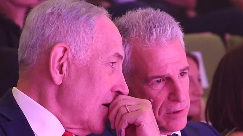 ראש המוסד היוצא דדי ברנע בטקס הפרידה עם רה"מ נתניהו