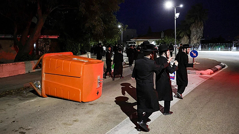 התפרעויות חרדים ליד ביתו של שופט בית המשפט העליון נועם סולברג