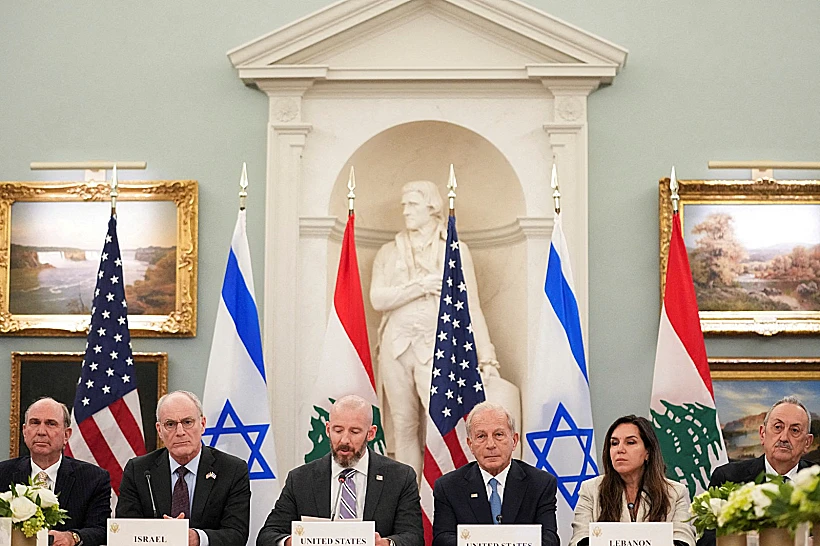 שגרירי ארה"ב, ישראל ולבנון בהכרזה המשותפת על הפסקת אש