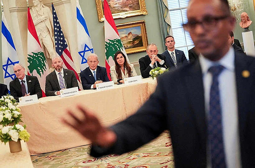 שגרירי ארה"ב, ישראל ולבנון בהכרזה המשותפת על הפסקת אש