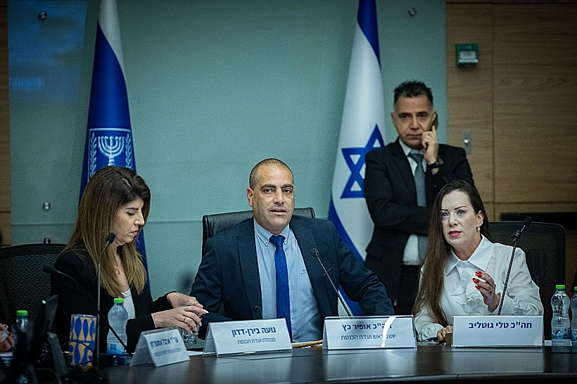 ח"כ טלי גוטליב לצד יו"ר הקואליציה אופיר כץ בוועדת הכנסת