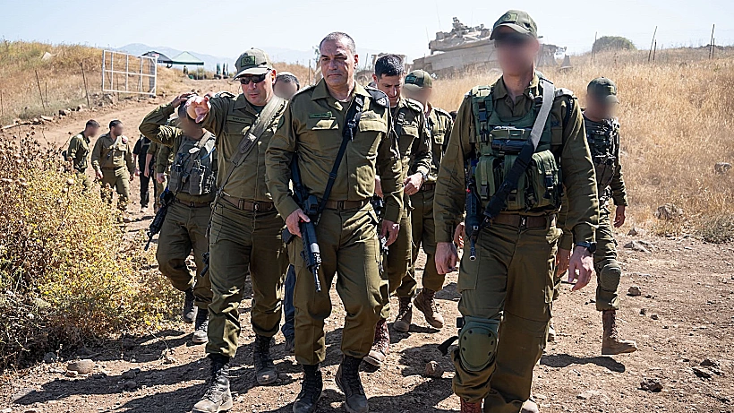 הרמטכ"ל אייל זמיר עם לוחמים בצפון