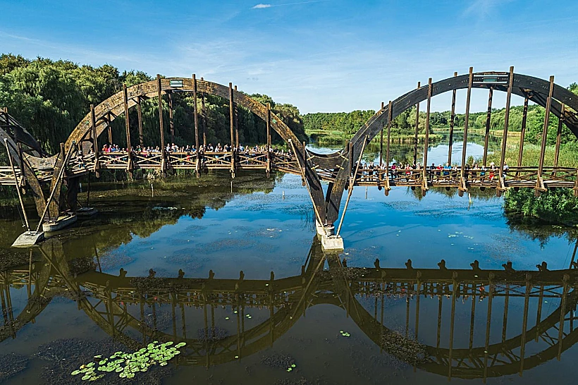 Kisbalaton הגשר בדרך לבלטון הקטן