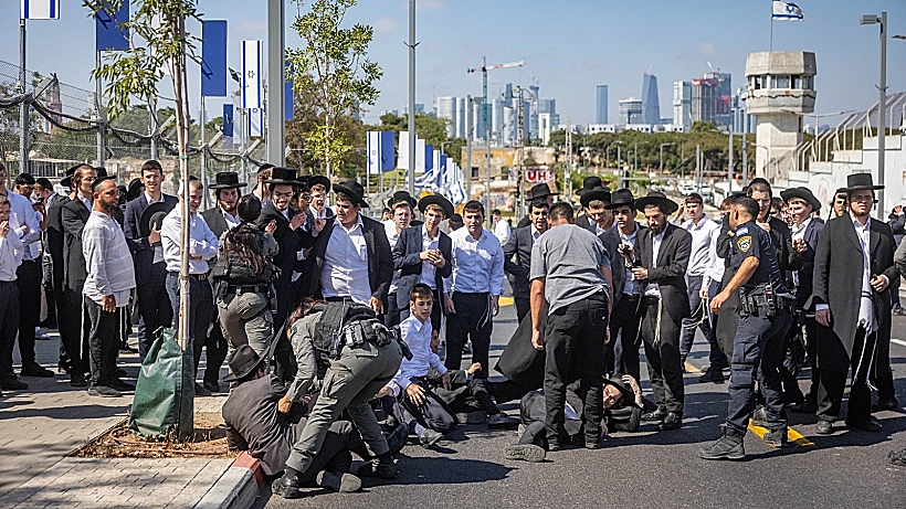 מהומות בהפגנת חרדים קיצונים באבו כביר