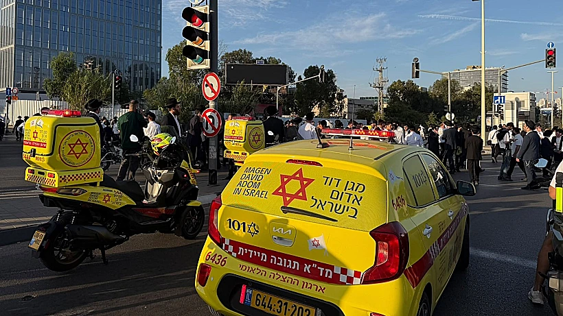 הזירה בה נפצע גבר בהפגנת החרדים סמוך לצומת גהה בפתח תקווה