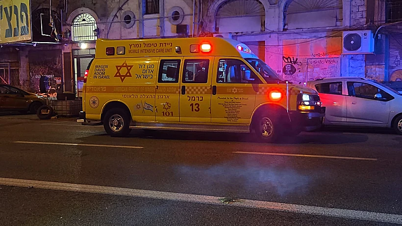 זירת תאונת הדרכים בחיפה