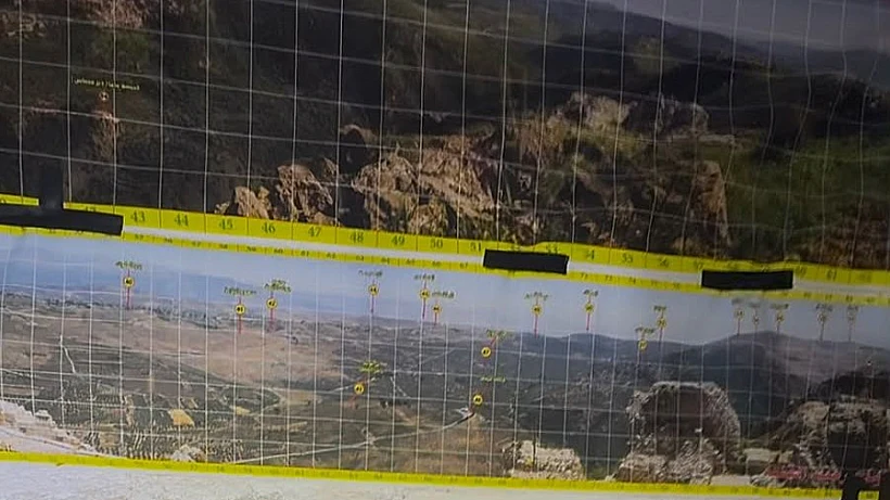 המפות שאותרו באחד מהתוואים התת-קרקעיים מתחת לרכס הבופור