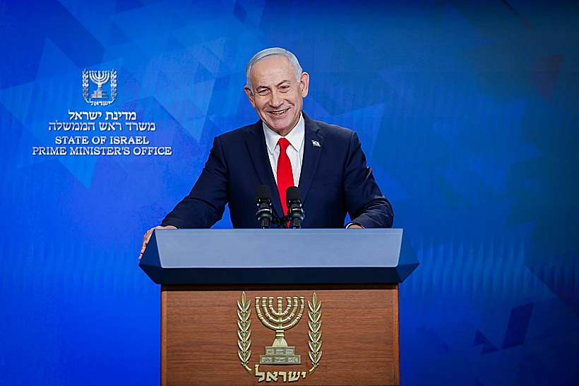 רה"מ נתניהו במסיבת עיתונאים