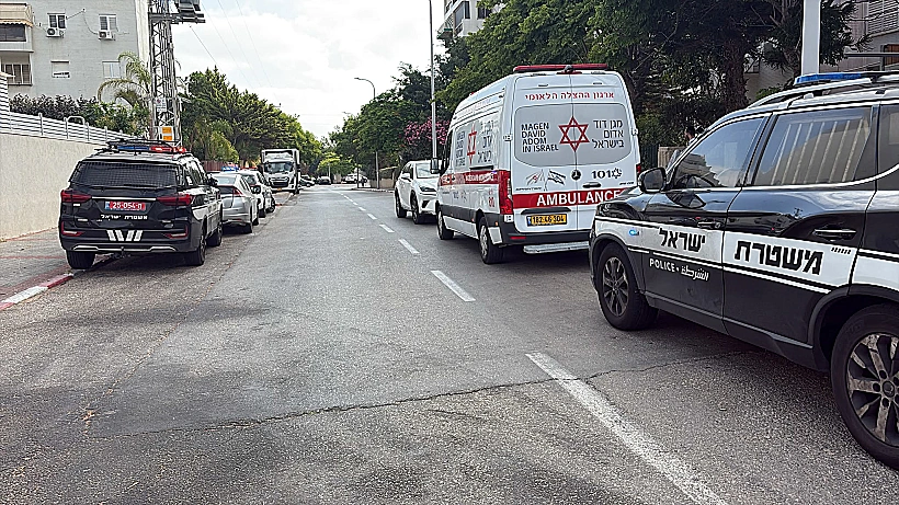 ניידת משטרה מחוץ לזירת רצח האישה באשדוד