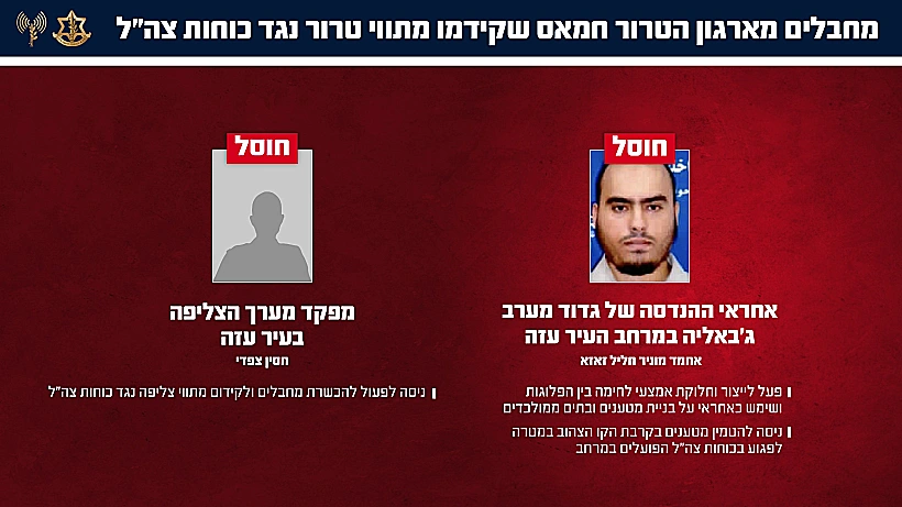 מחבלי חמאס שחוסלו בצפון רצועת עזה