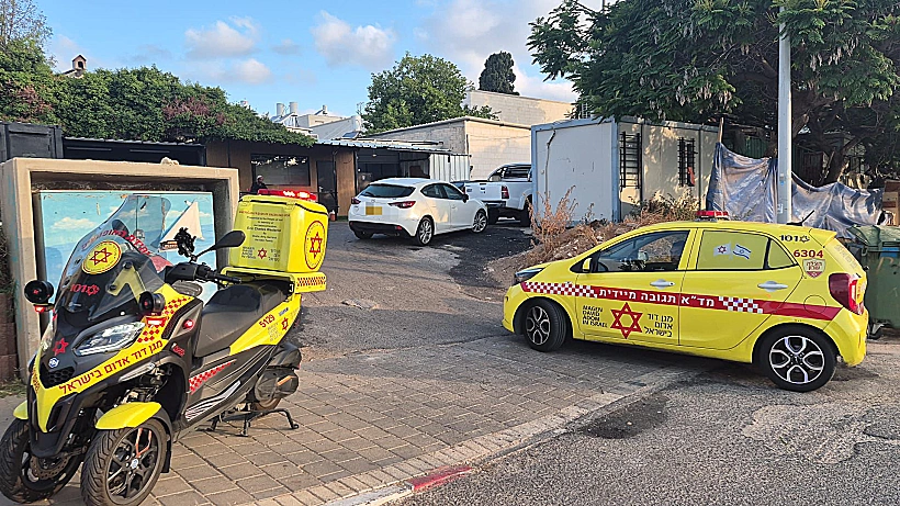 זירת הרצח של הרב עמוס גואטה בנתניה