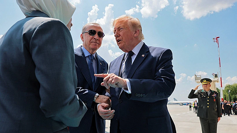 דונלד טראמפ ורג'פ טאיפ ארדואן