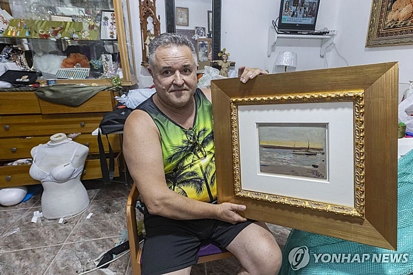 לקח ציור מהרחוב ולא ידע שמצא יצירת מופת בשווי חצי מיליון