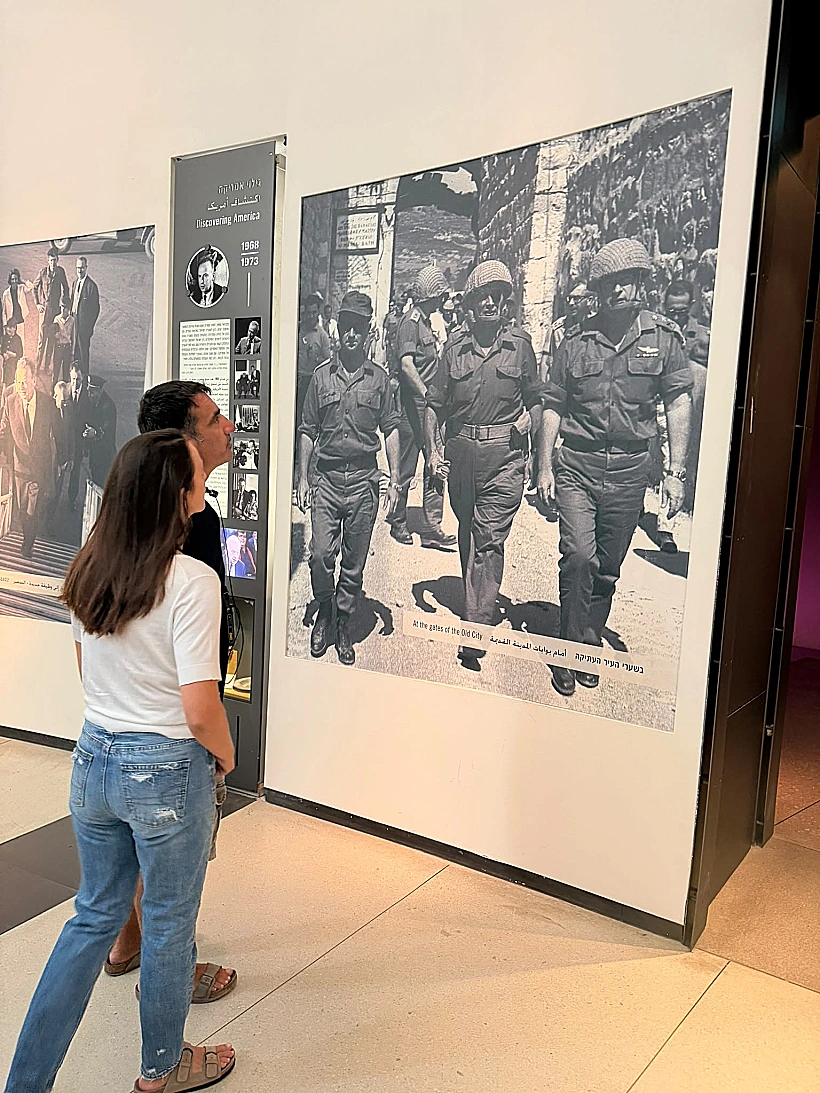 אורי ואנה בנאי בביקור במרכז יצחק רבין