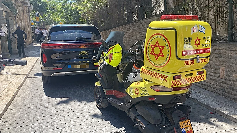זירת התאונה בירושלים