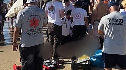 זירת הטביעה בחוף הסלע בבת ים