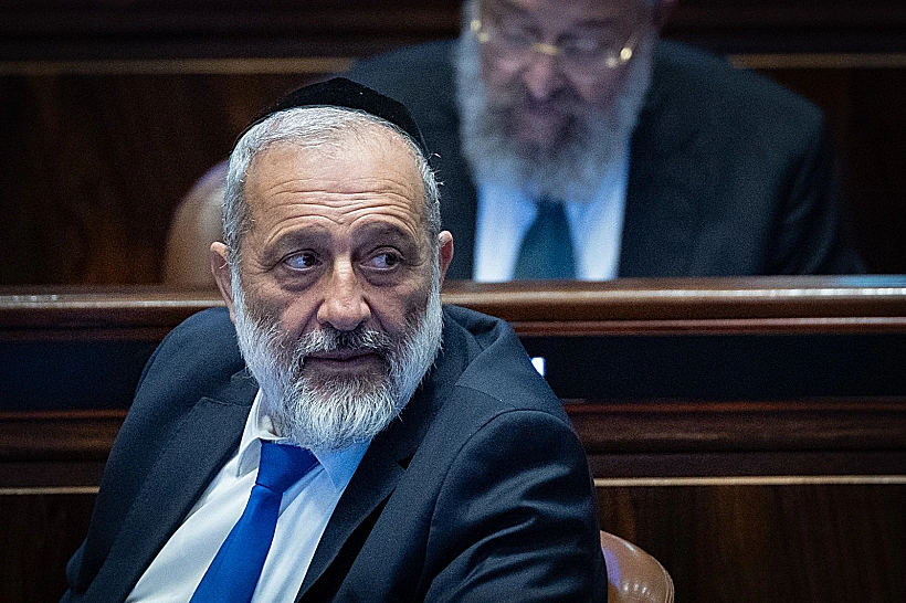 יו"ר ש"ס אריה דרעי בכנסת