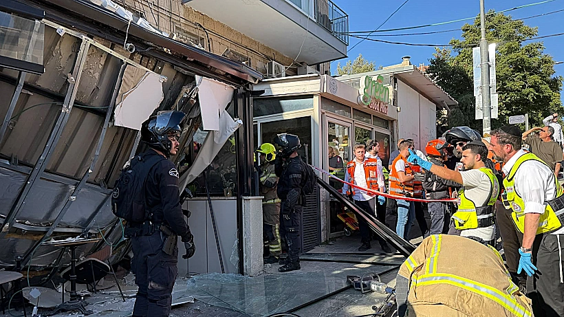 זירת קריסת המרפסת בירושלים