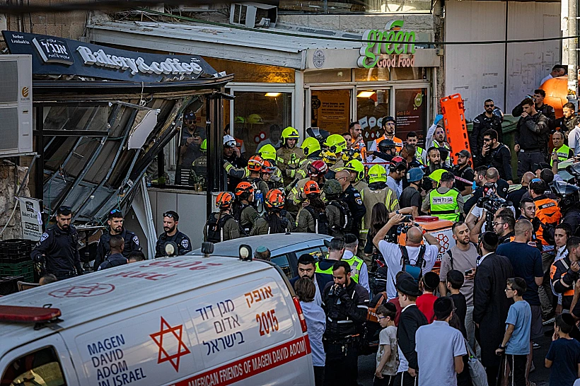 זירת קריסת המרפסת בירושלים