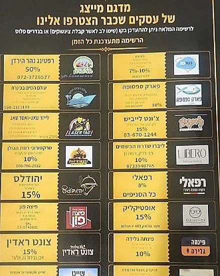 רשימת בתי העסק