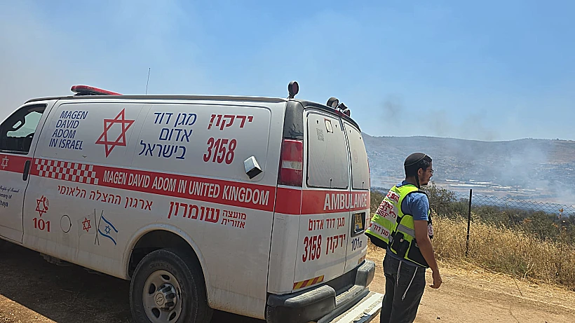 זירת פיגוע הדקירה בשומרון, ליד אלון מורה
