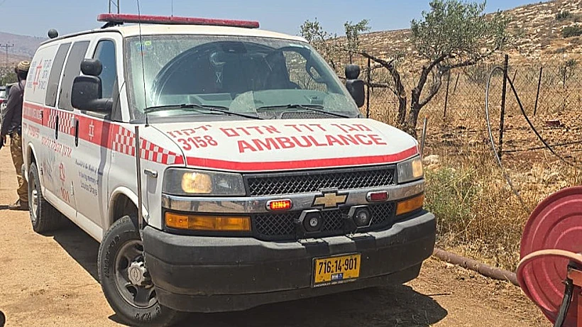 זירת פיגוע הדקירה בשומרון, ליד אלון מורה