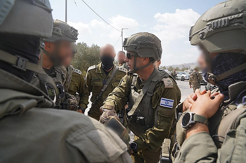 כוחות צה"ל בזירת הפיגוע בחוות גלעד