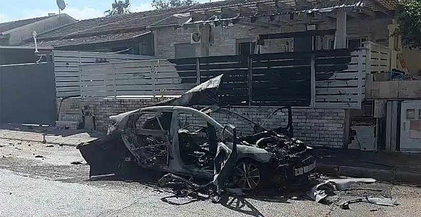 זירת פיצוץ הרכב בעפולה
