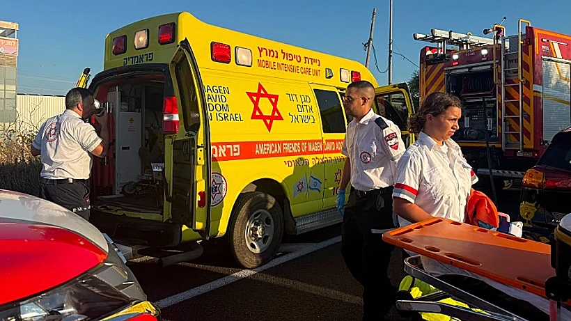 זירת התאונה בשרון