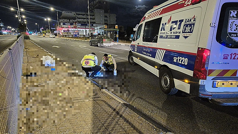 זירת התאונה בצומת חדרה