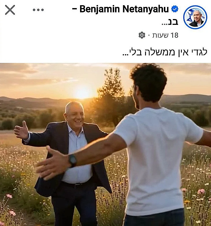 סרטון ה-AI של הליכוד נגד איזנקוט: "ראש הממשלה לא צפה בו"