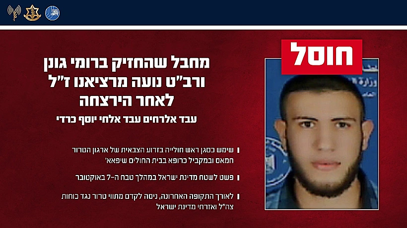 חוסל: המחבל המחבל עבד אלרחים עבד אלחי יוסף כרדי
