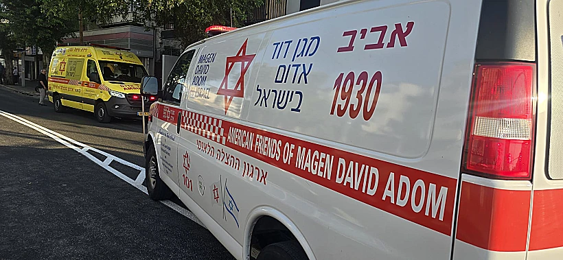 זירת התאונה בדרך שלמה בתל אביב