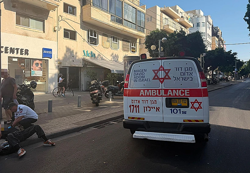 אמבולנס ברחוב דיזנגוף בתל אביב
