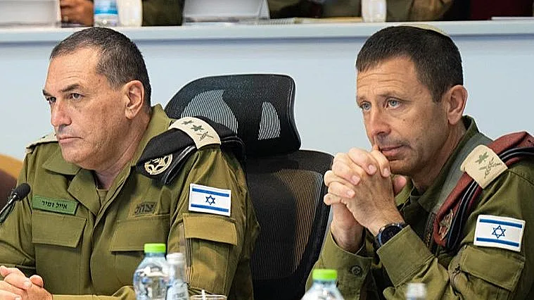 הרמטכ"ל רא"ל אייל זמיר ואלוף פיקוד מרכז אבי בלוט