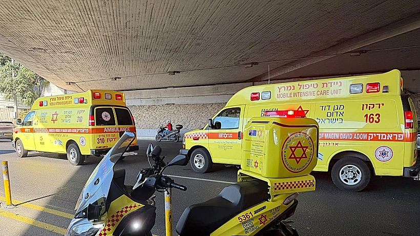 זירת התאונה באיילון
