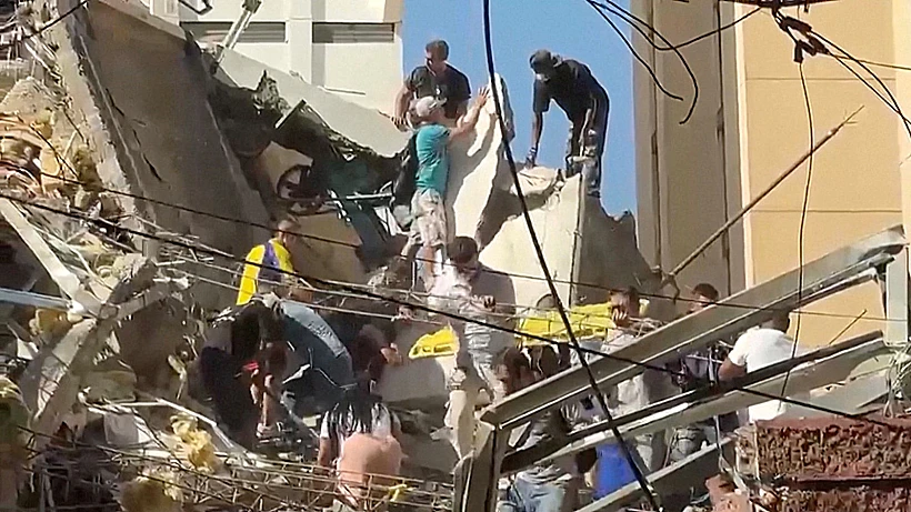 הרס בקולומביה אחרי רעידת האדמה