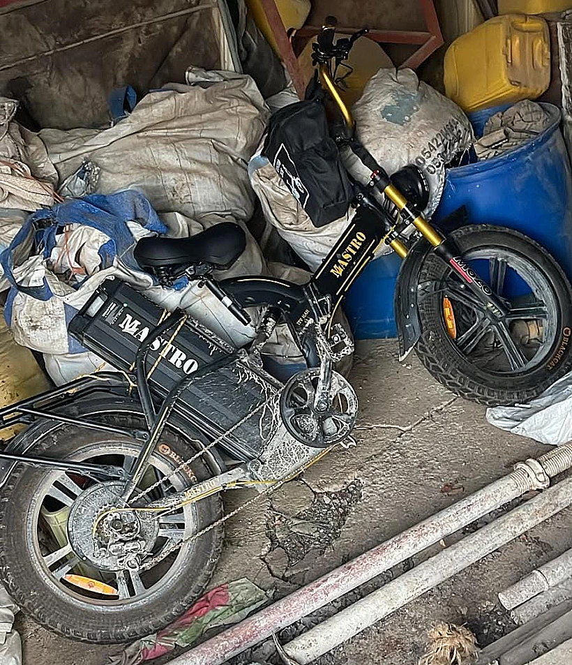 האופנוע שנתפס במעצר החשודים ברצח בטמרה