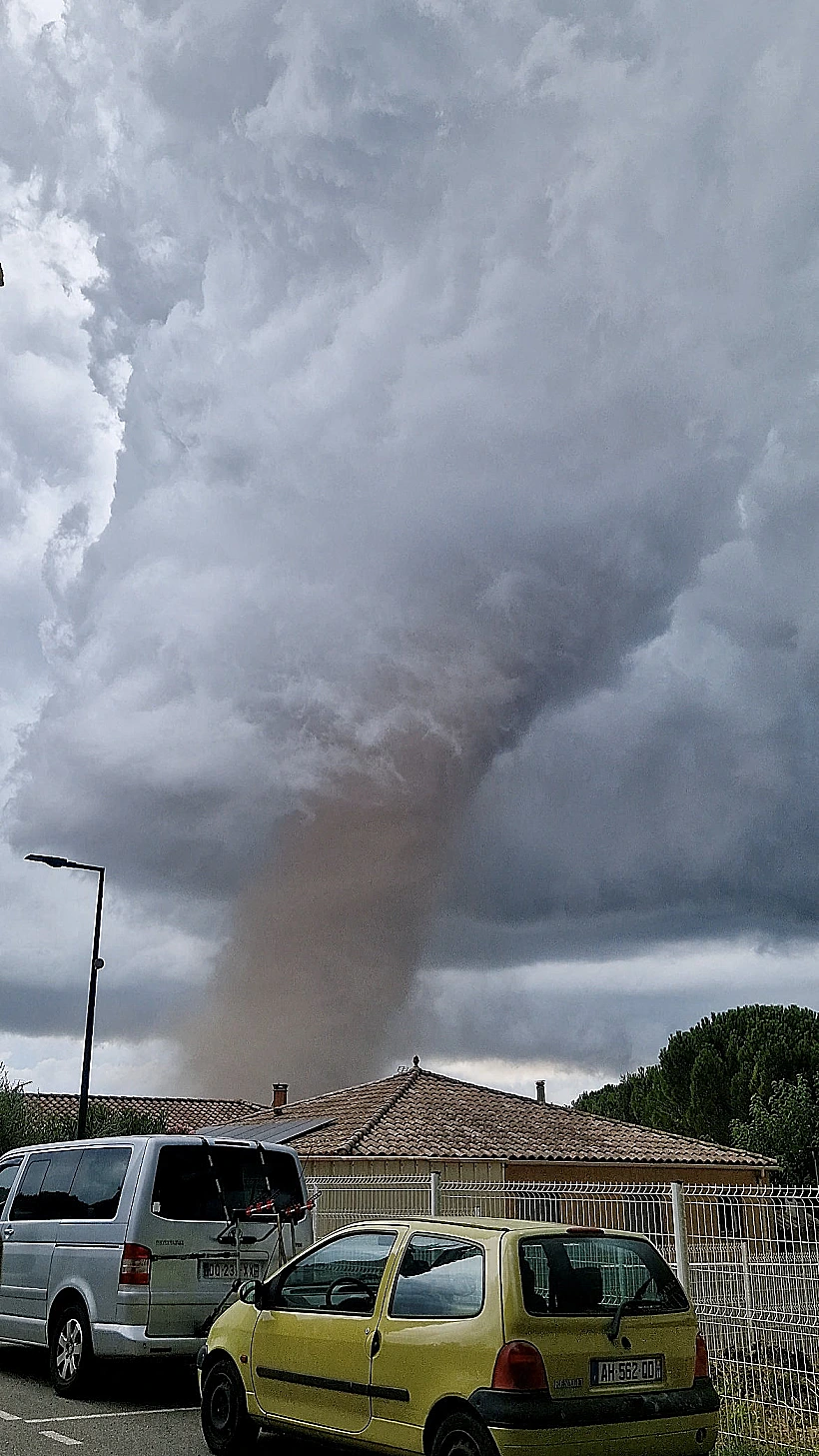 סופת הטורנדו בדרום צרפת