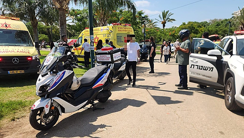זירת הטביעה בפארק דרום בתל אביב