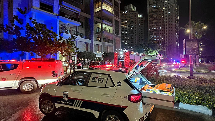 זירת השריפה בראשון לציון